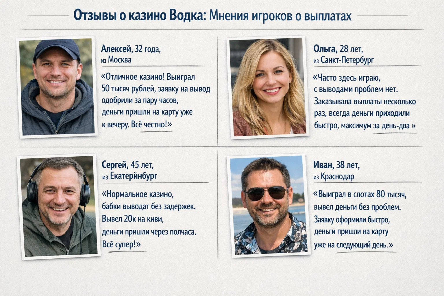 Отзывы Казино Водка